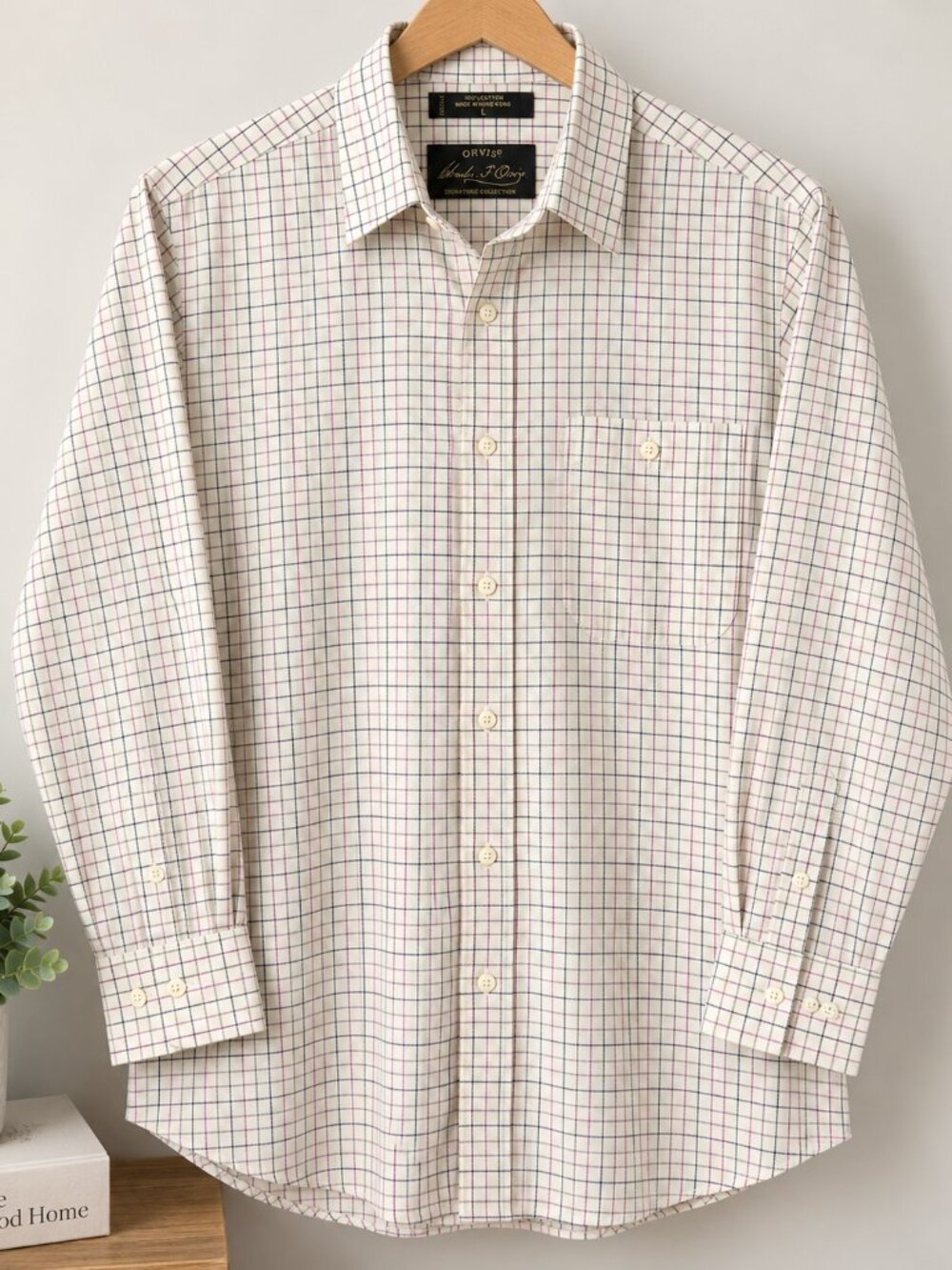 Orvis Charles F. Orvis Signature Collection Men's Large Long Sleeve Dress Shirt
